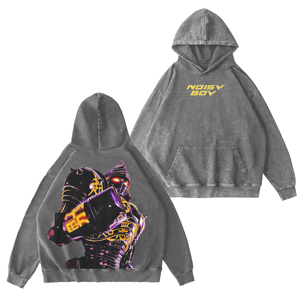 Noisy Boy Unisex Washed Hoodie