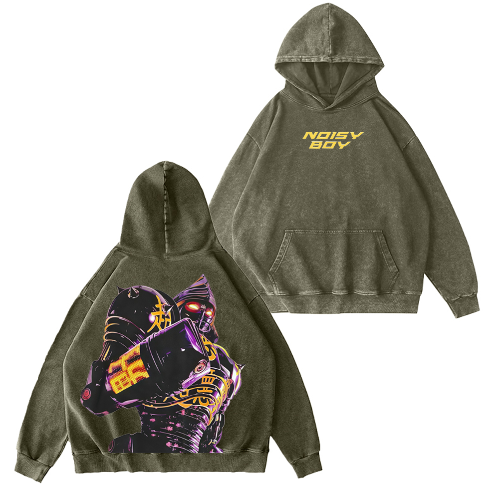 Noisy Boy Unisex Washed Hoodie
