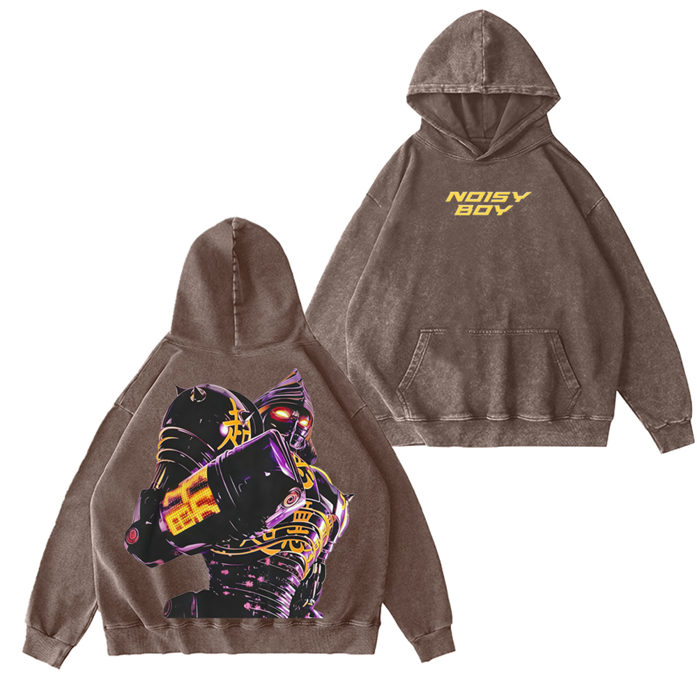 Noisy Boy Unisex Washed Hoodie