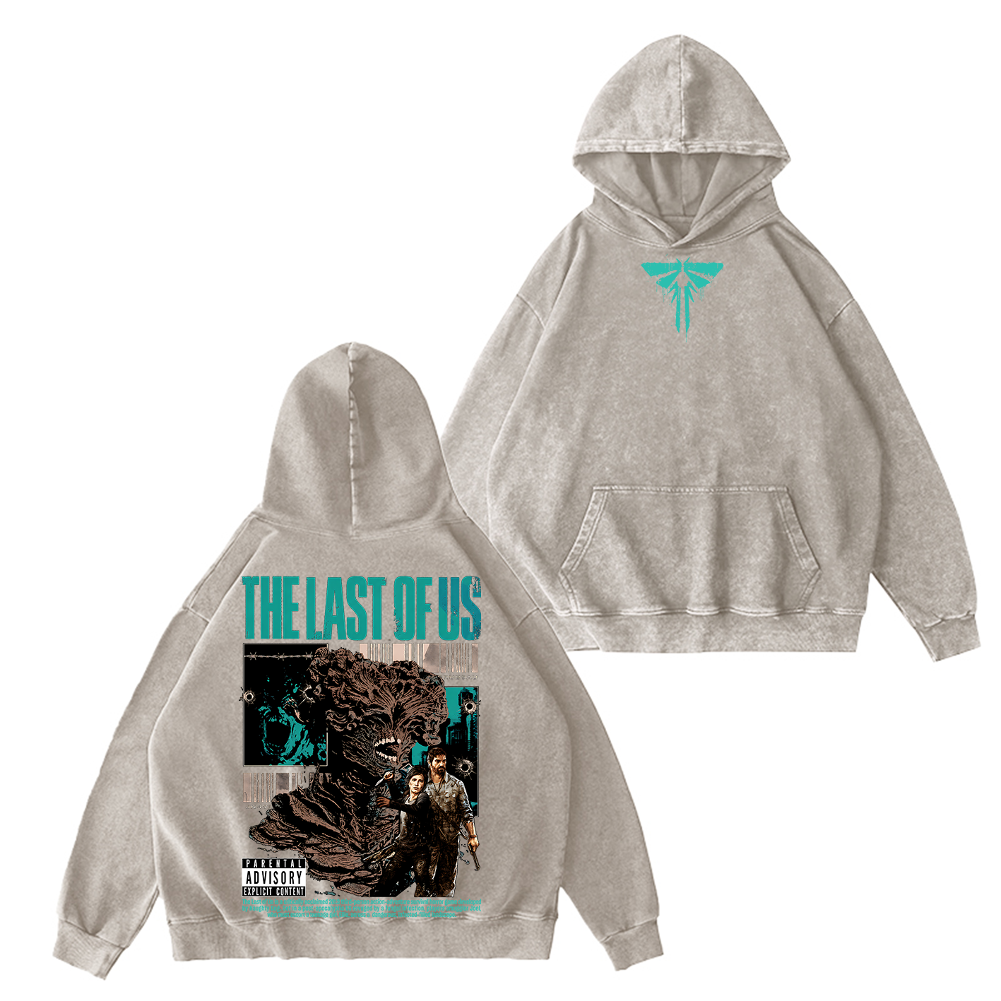 The Last Of Us Unisex Washed Unisex Washed T-shirt/Crewneck/Hoodie