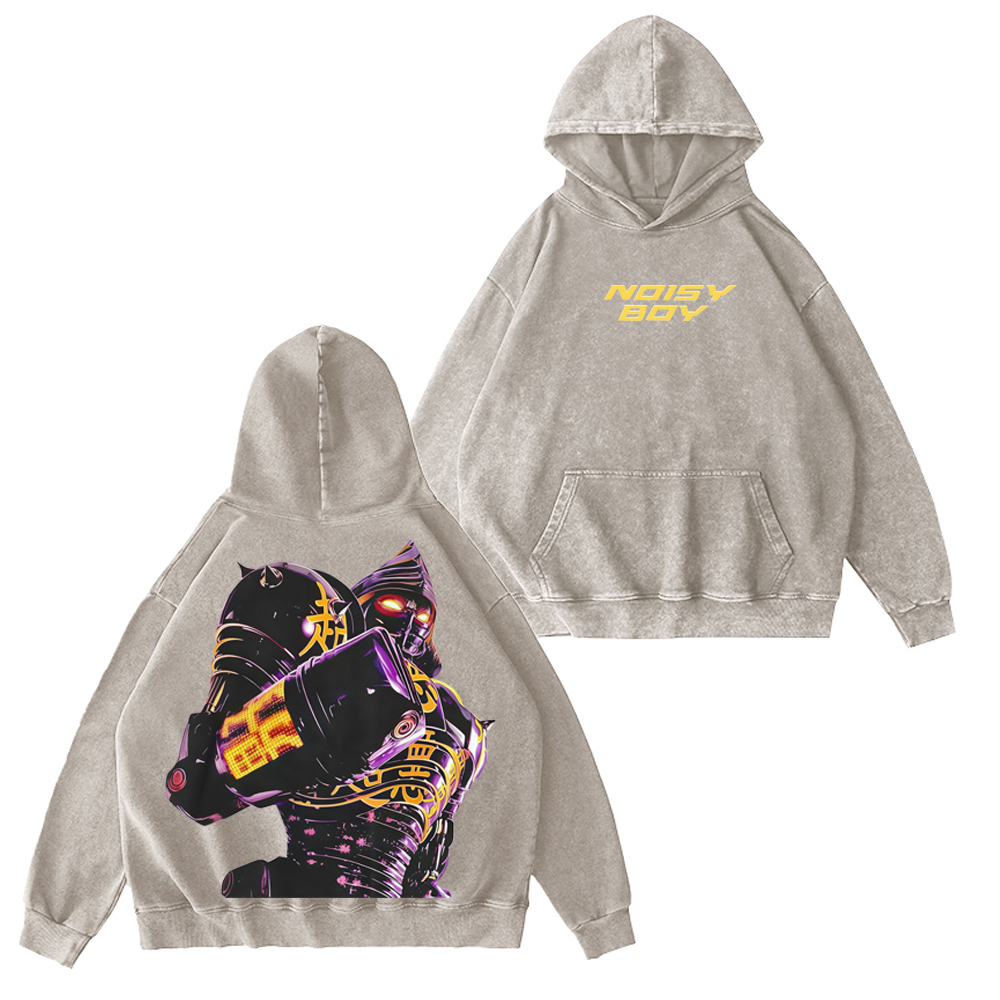 Noisy Boy Unisex Washed Hoodie