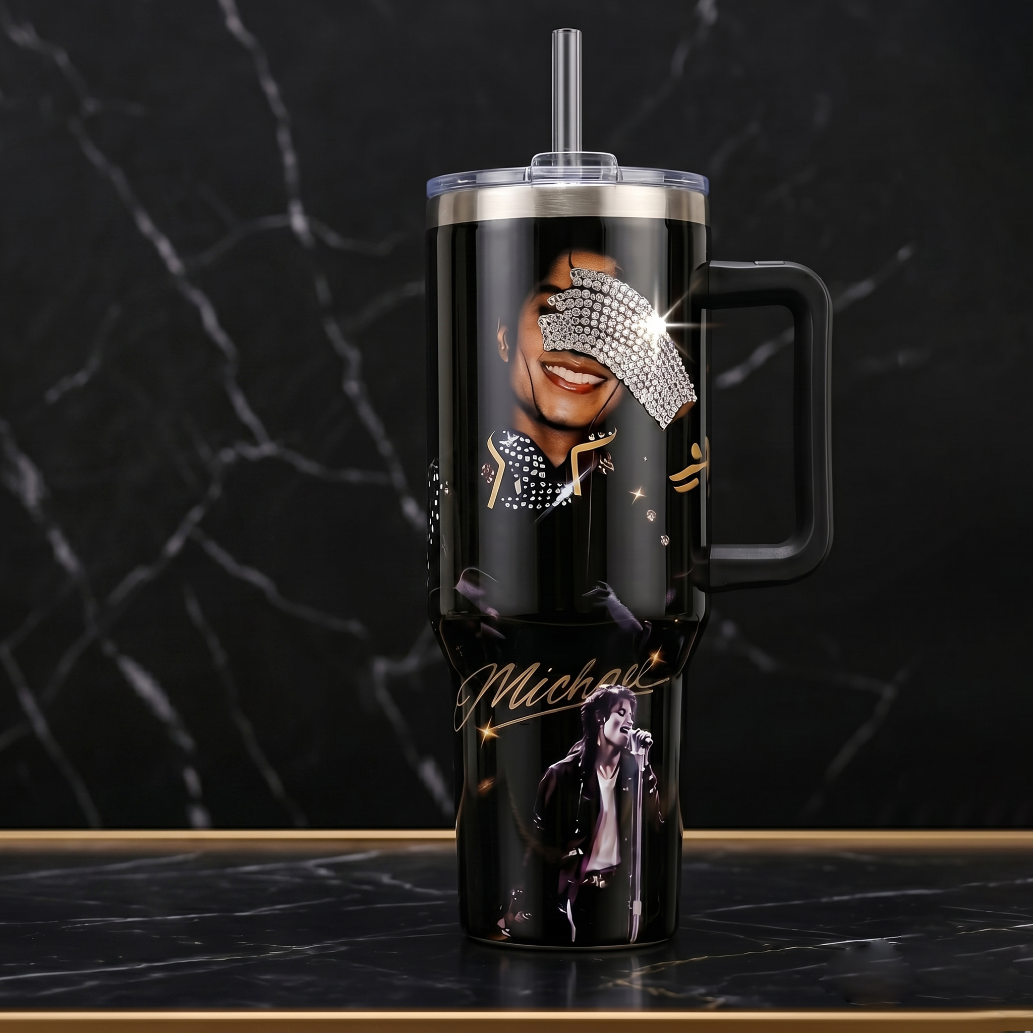 Michael Jackson Music Custom Stanley Cup 40 oz 30 oz Tumbler