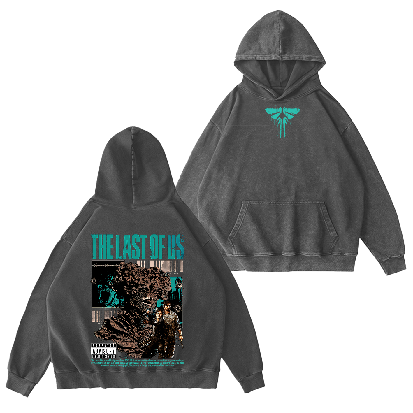 The Last Of Us Unisex Washed Unisex Washed T-shirt/Crewneck/Hoodie