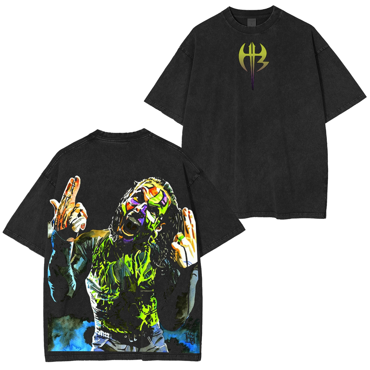Jeff Hardy WWE Vintage Unisex Washed T-Shirt