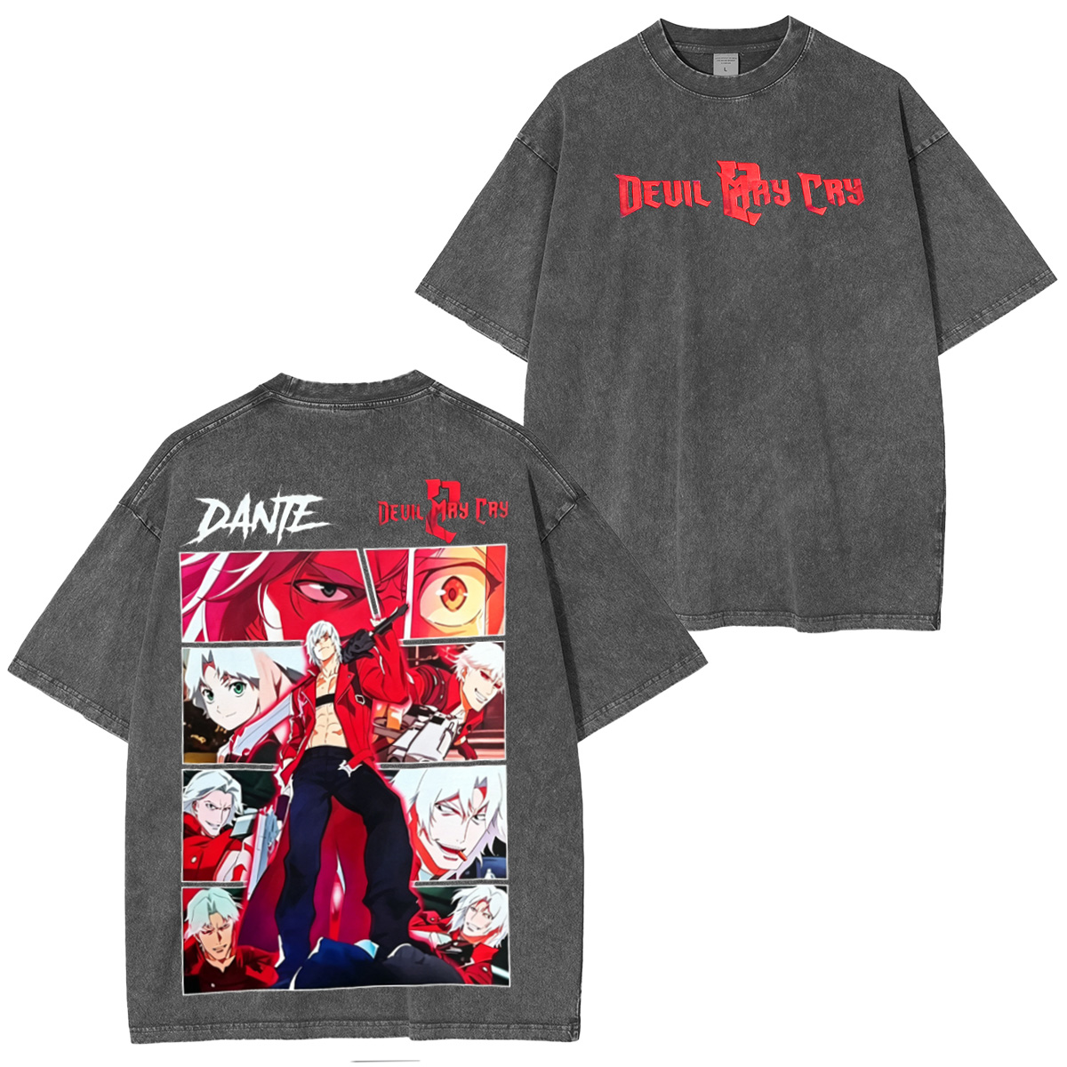 [Copy]Dante and Lady on Devil May Cry 2 Washed T-shirt/Crewneck/Hoodie