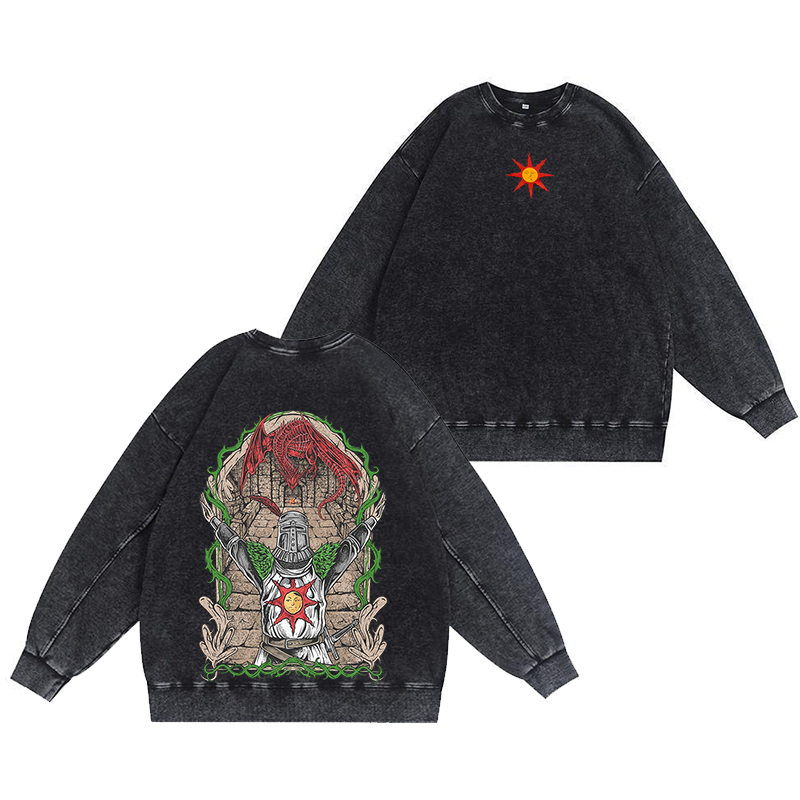 SOLAIRE OF ASTORA Unisex Washed Crewneck Sweatshirt