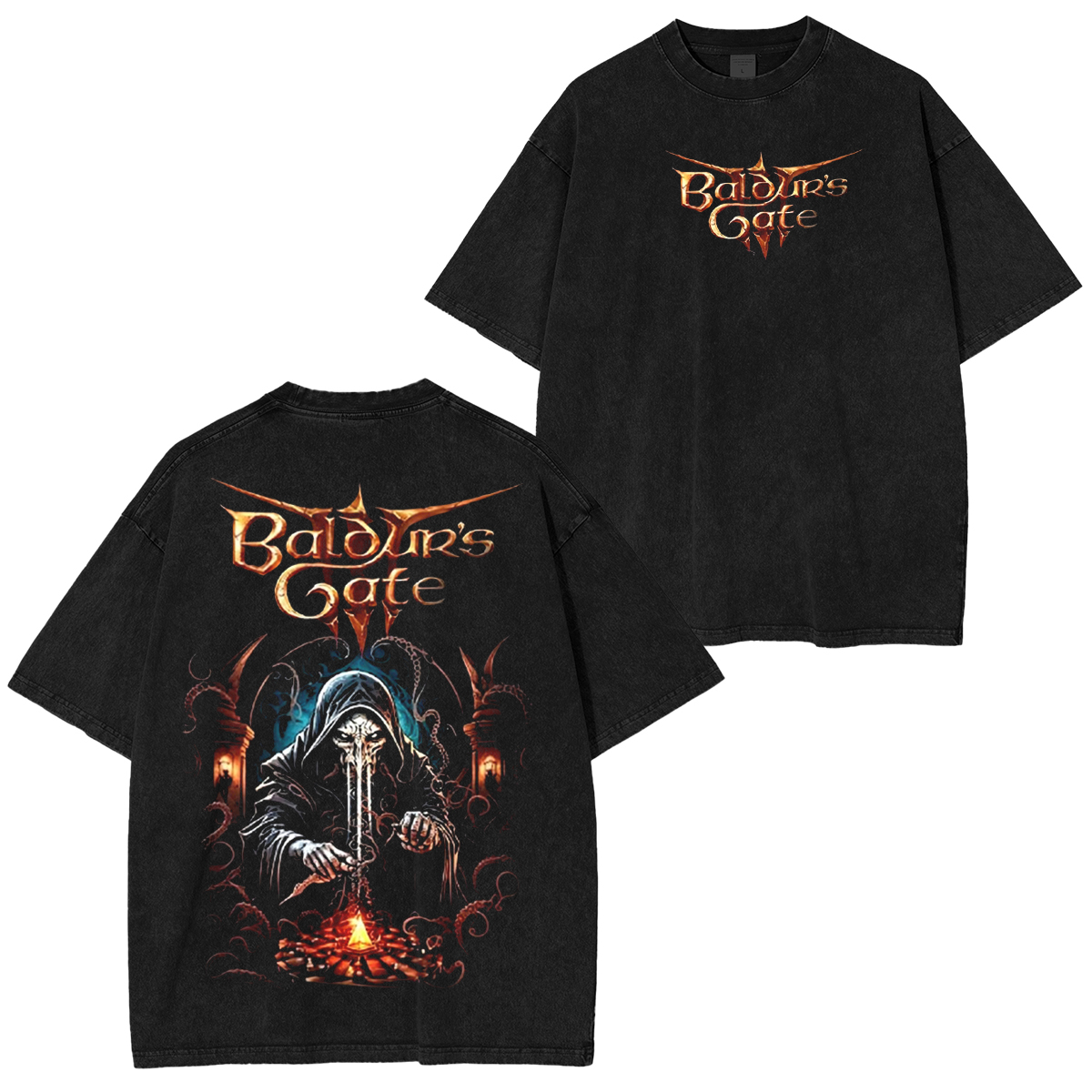 Baldur's Gate 3 Vintage Unisex Washed T-Shirt
