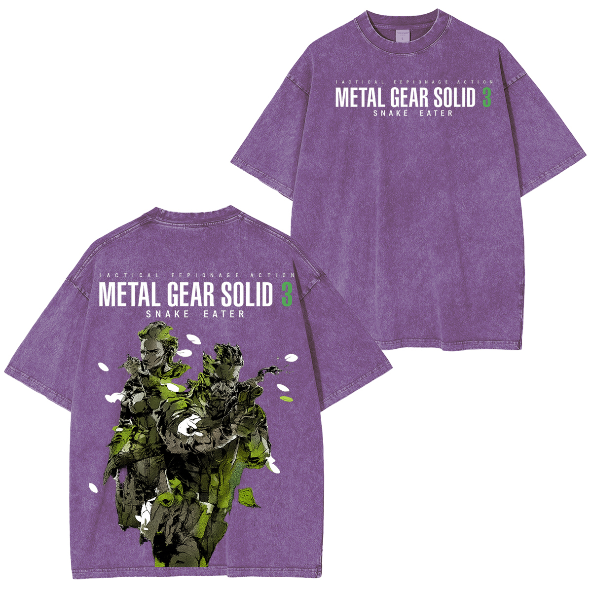 Metal Gear Solid 3 Vintage Unisex Washed T-Shirt