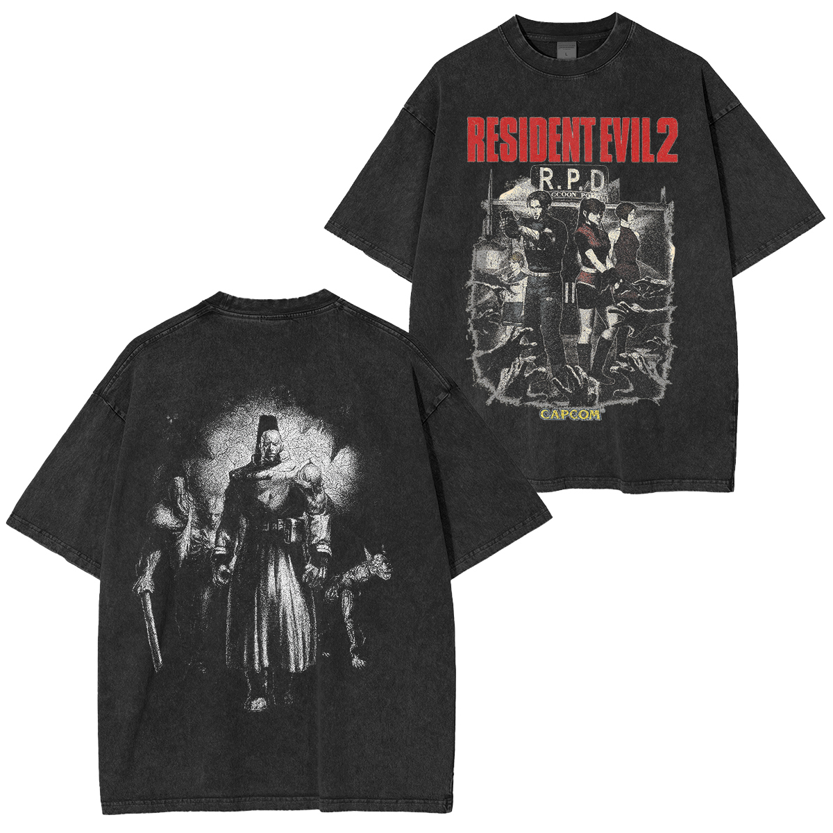 Residentevil2 Vintage Unisex Washed T-Shirt