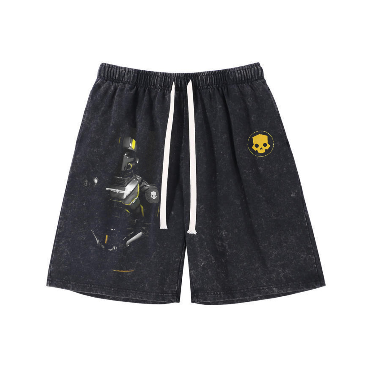 Helldivers 2 Printed Drawstring Waist Sports Shorts