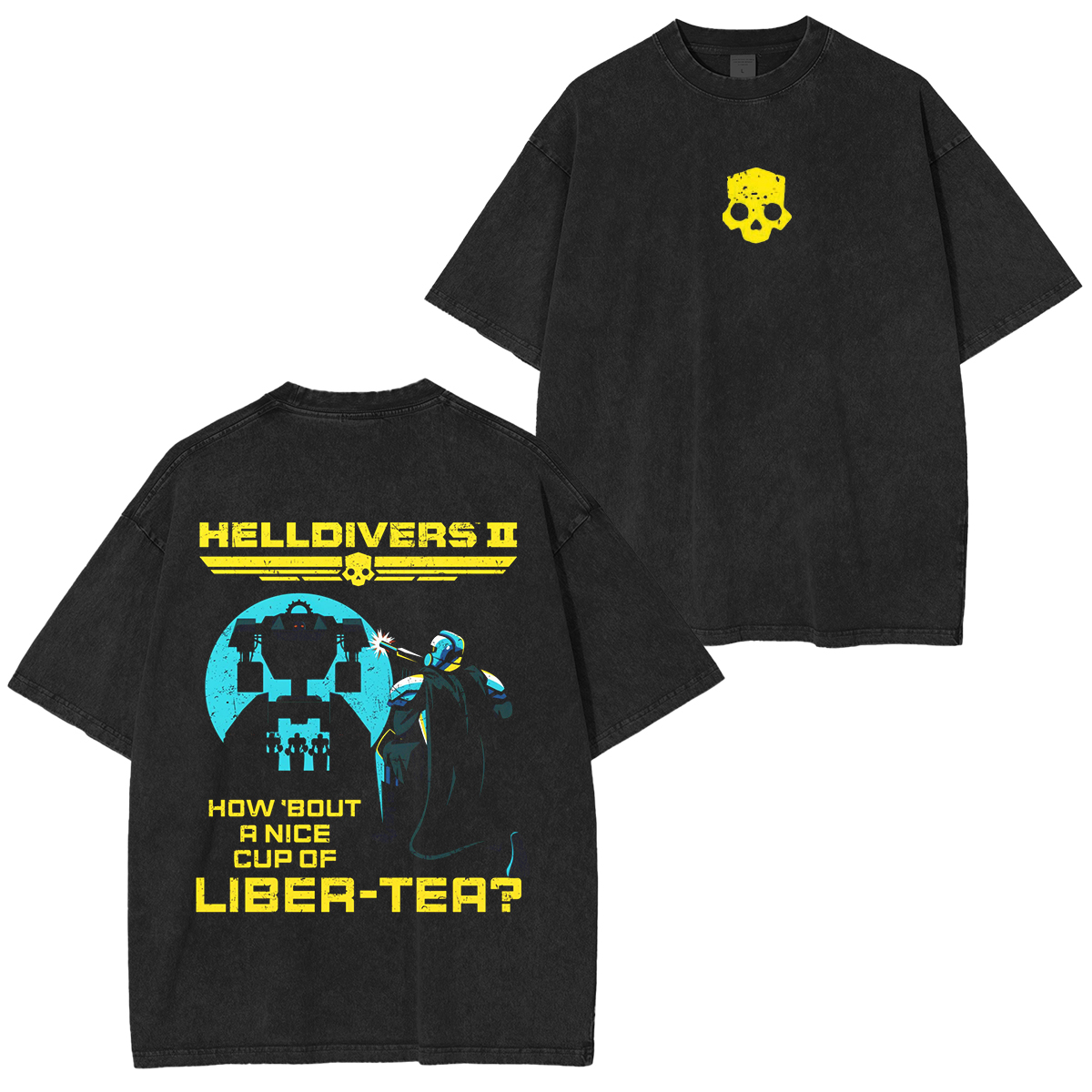 Helldivers 2 Vintage Unisex Washed T-Shirt