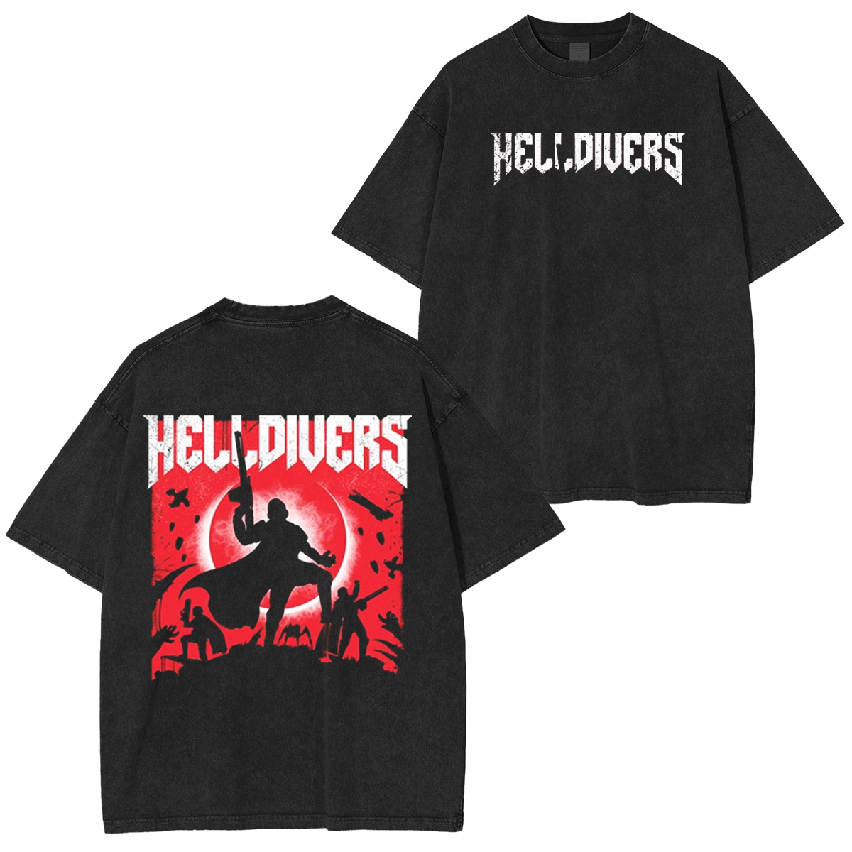 Helldivers 2 Vintage Unisex Washed T-Shirt