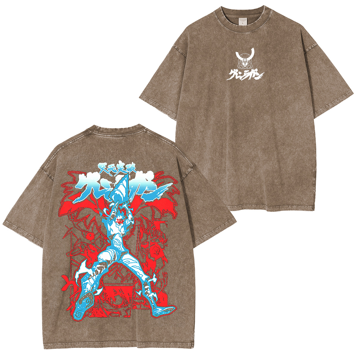 Edition Gurren Lagann "Spiral Soul Protocol" Vintage Unisex Washed T-Shirt