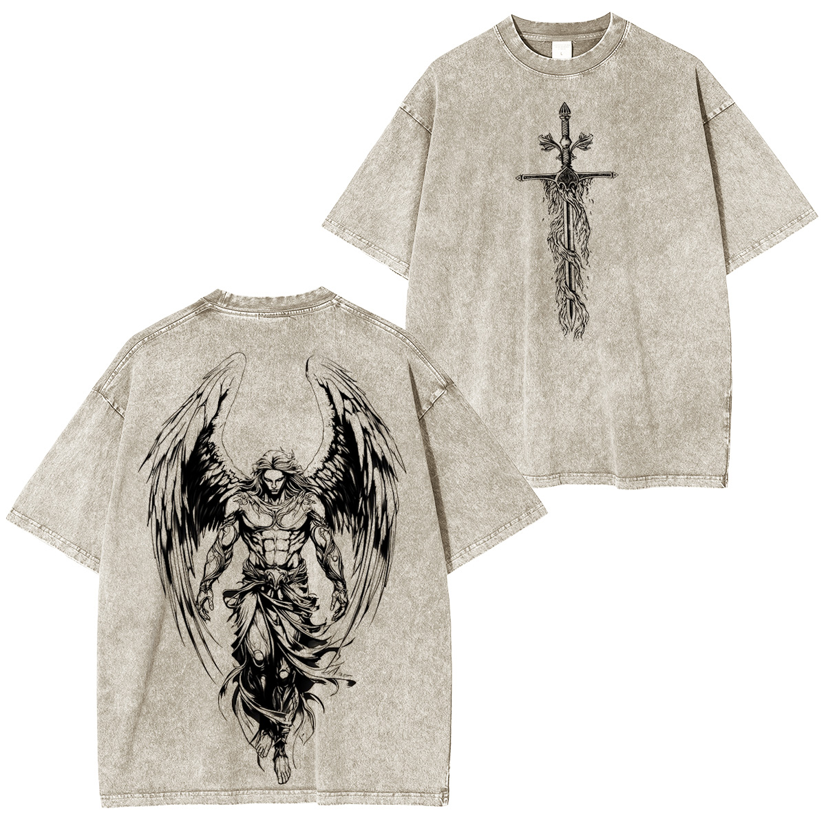 Archangelmichael Jesus War Vintage Washed Unisex T-Shirt