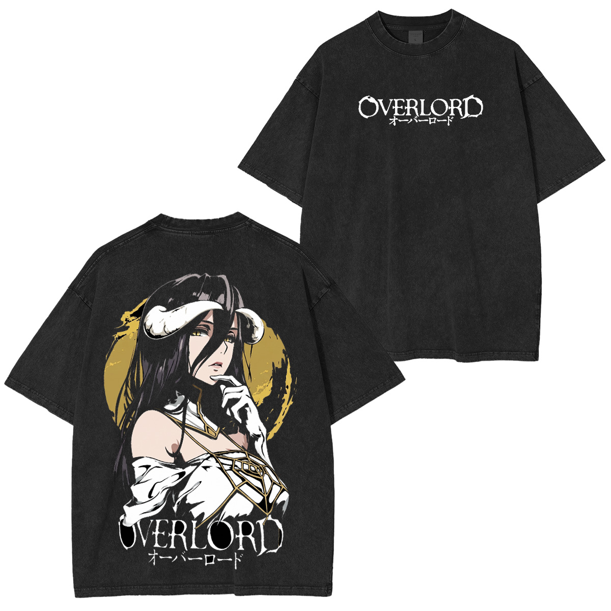 OVERLORD Albedo X Ainz Washed T-shirt/Crewneck/Hoodie