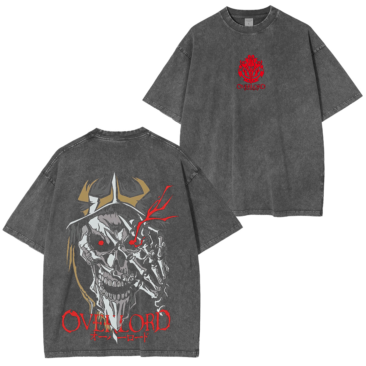 OVERLORD Albedo X Ainz Washed T-shirt/Crewneck/Hoodie