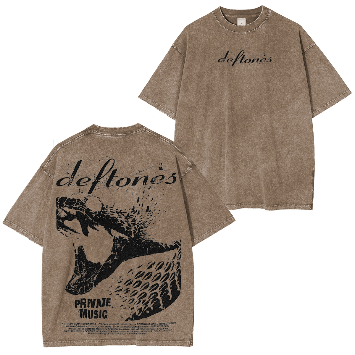 Heavy cotton, heavy riffs �C rock your fit with Deftones. Unisex Washed T-Shirt