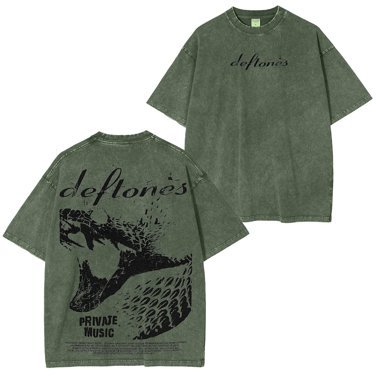 Heavy cotton, heavy riffs �C rock your fit with Deftones. Unisex Washed T-Shirt