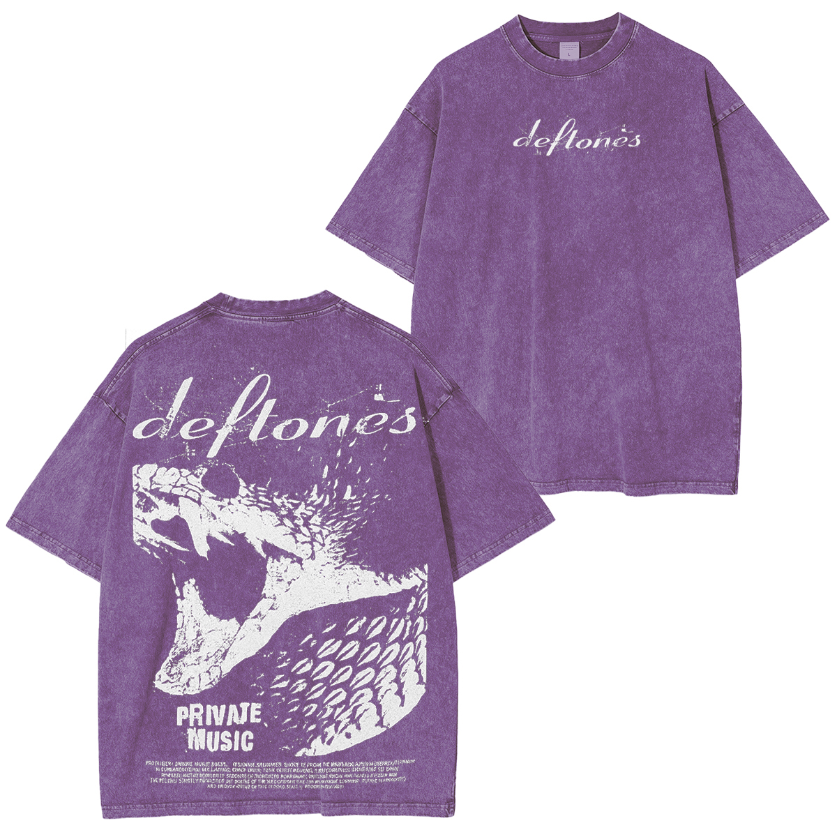 Heavy cotton, heavy riffs �C rock your fit with Deftones. Unisex Washed T-Shirt
