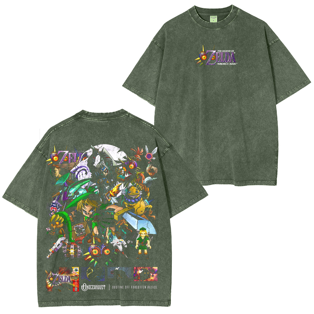 Zelda Majora's Mask Unisex Washed T-shirt/Crewneck/Hoodie