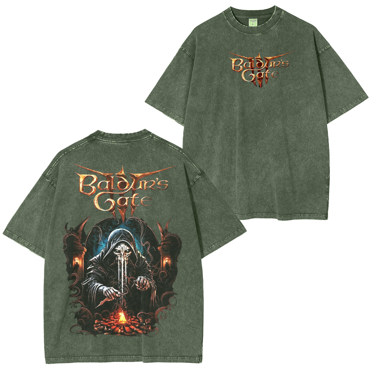 Baldur's Gate 3 Vintage Unisex Washed T-Shirt