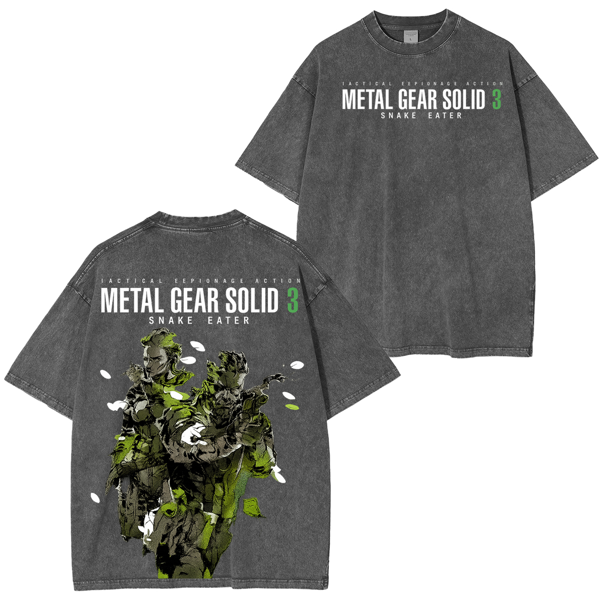 Metal Gear Solid 3 Vintage Unisex Washed T-Shirt