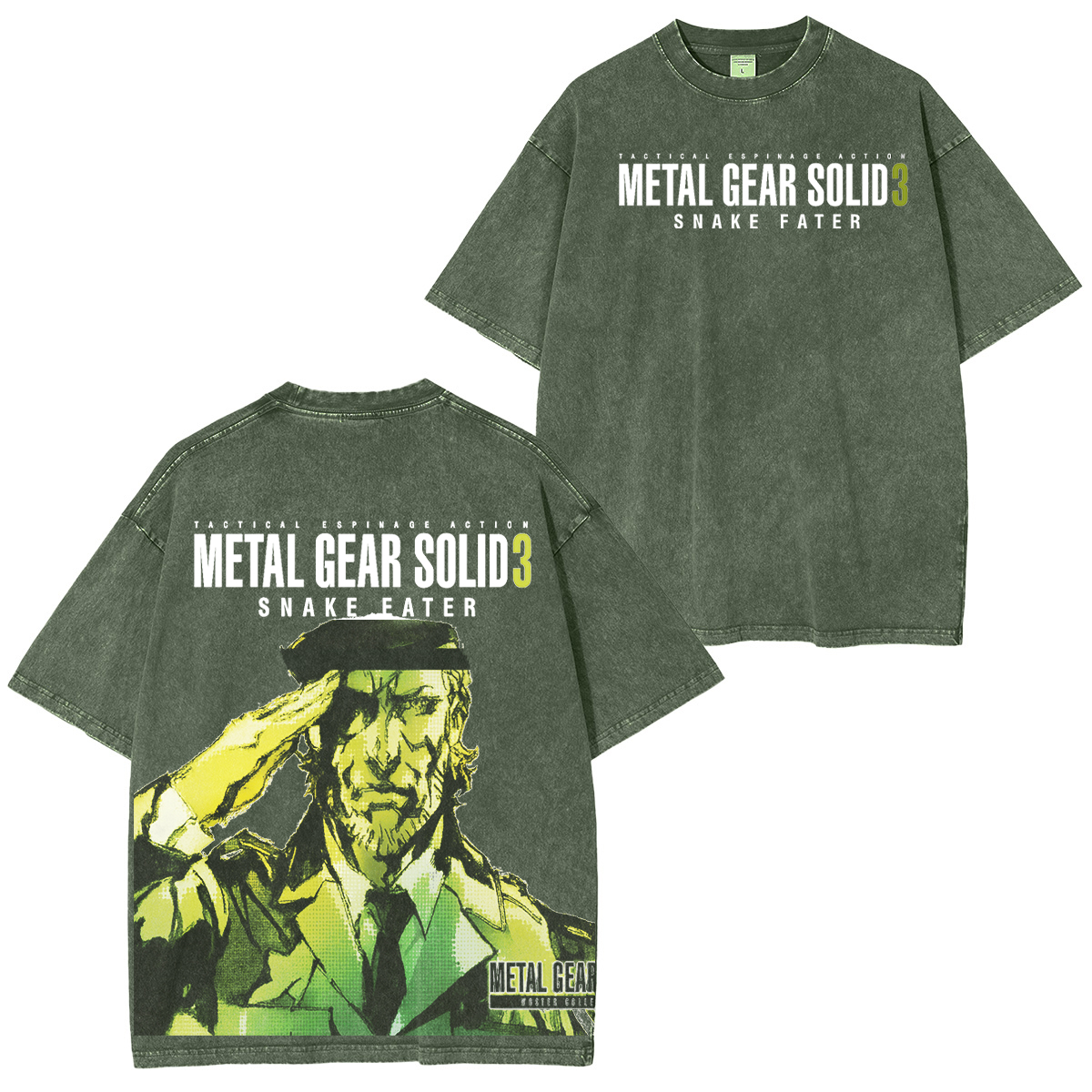 METAL GEAR SOLID 3 Vintage Unisex Washed T-Shirt