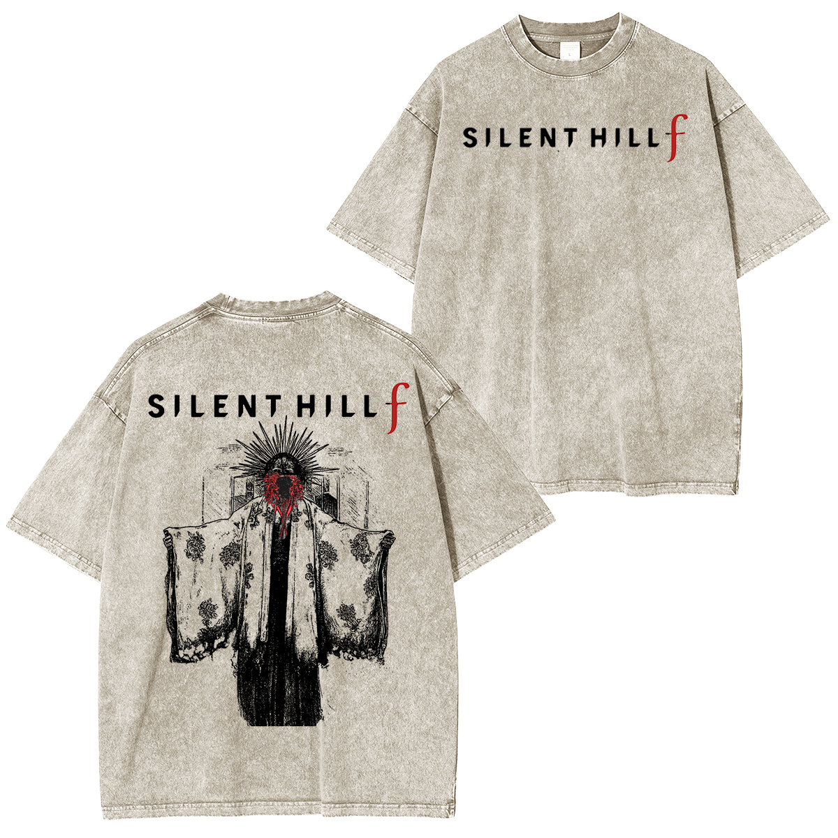 Silent Hill f Vintage Unisex Washed T-Shirt