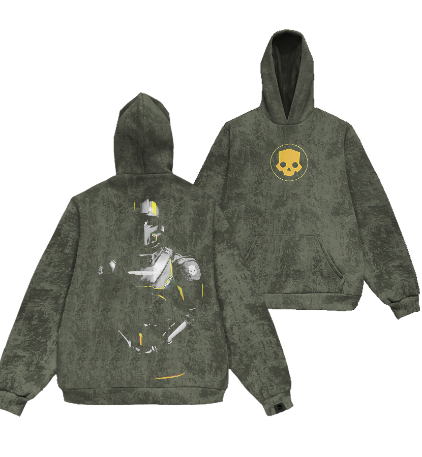 Helldivers 2 Vintage Unisex Washed Hoodie