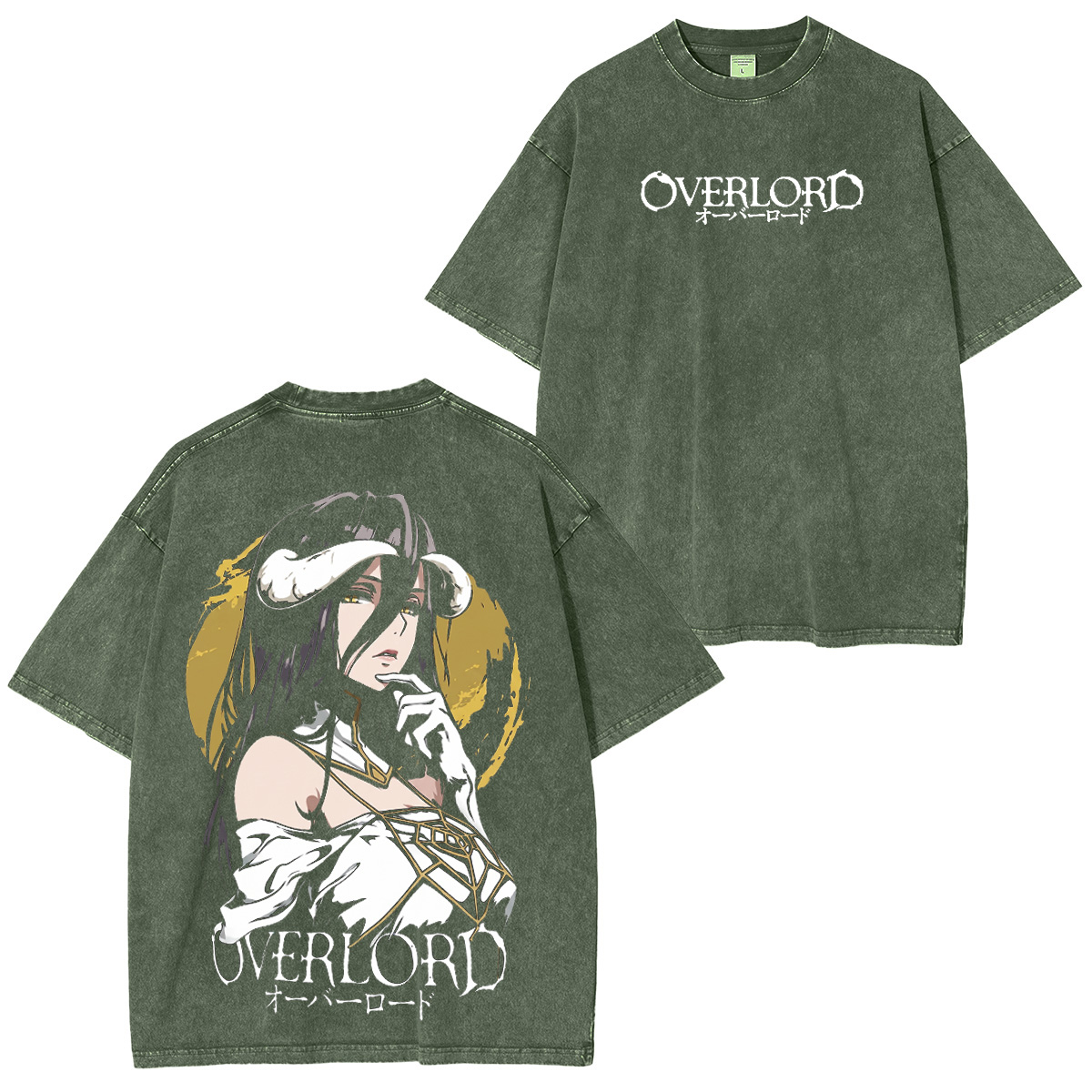 OVERLORD Albedo X Ainz Washed T-shirt/Crewneck/Hoodie