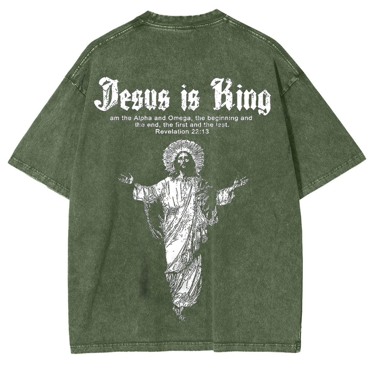 Jesus Is King Vintage Game Washed Unisex T-Shirt