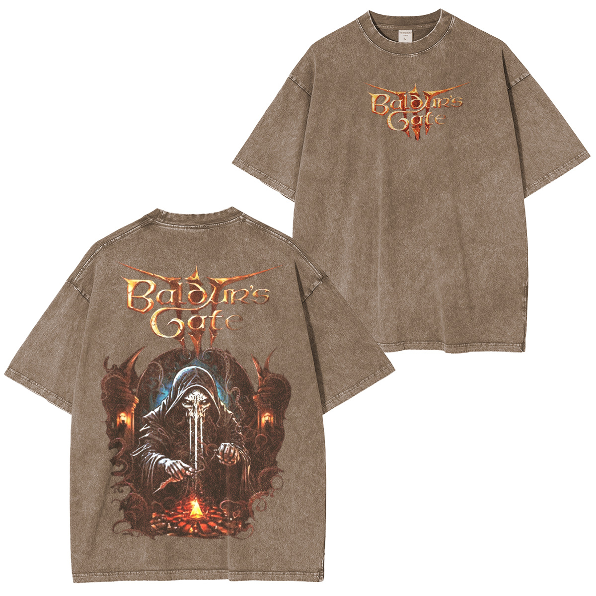 Baldur's Gate 3 Vintage Unisex Washed T-Shirt