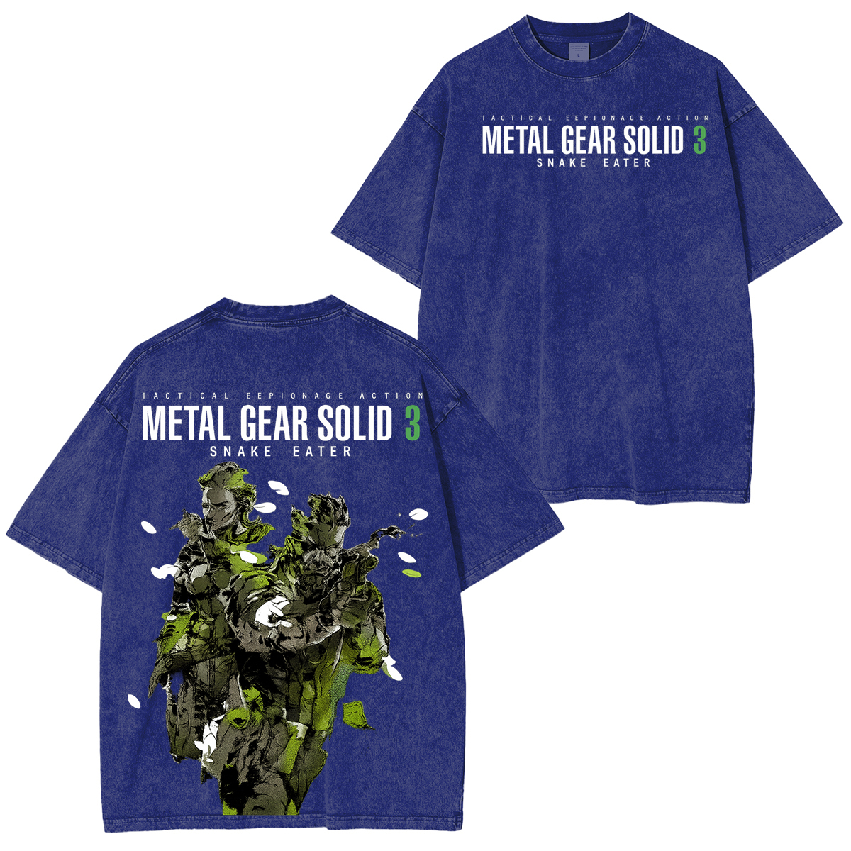 Metal Gear Solid 3 Vintage Unisex Washed T-Shirt