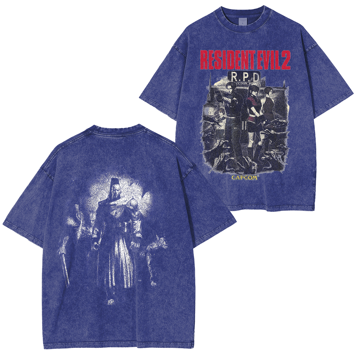 Residentevil2 Vintage Unisex Washed T-Shirt