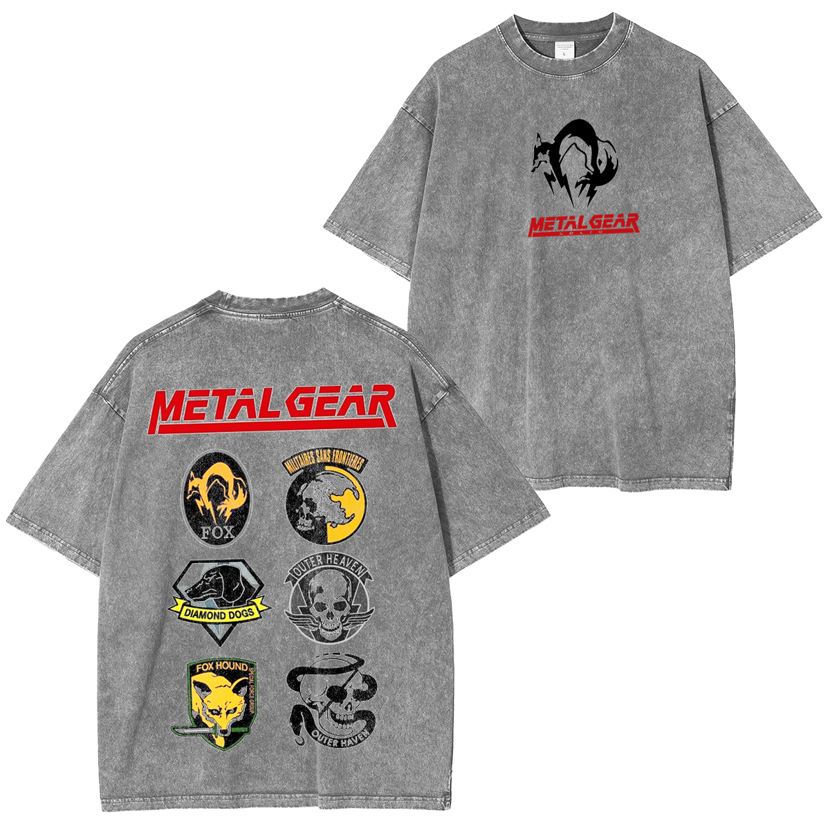 Metal Gear Solid Vintage Unisex Washed T-Shirt