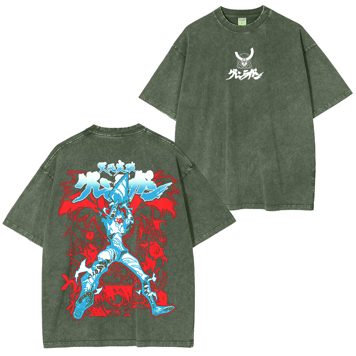 Edition Gurren Lagann "Spiral Soul Protocol" Vintage Unisex Washed T-Shirt