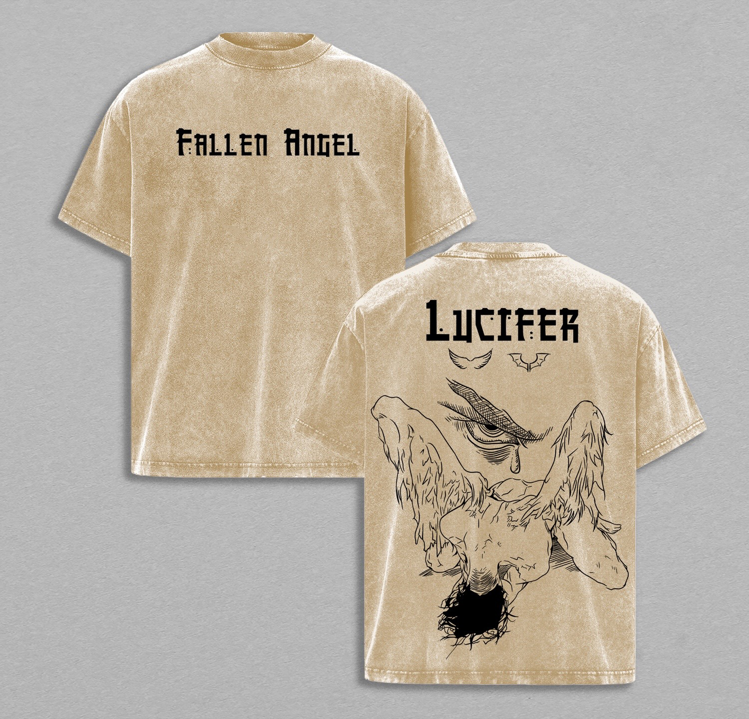 Even angels fall — but some rise again Vintage Washed T-shirt/Crewneck/Hoodie