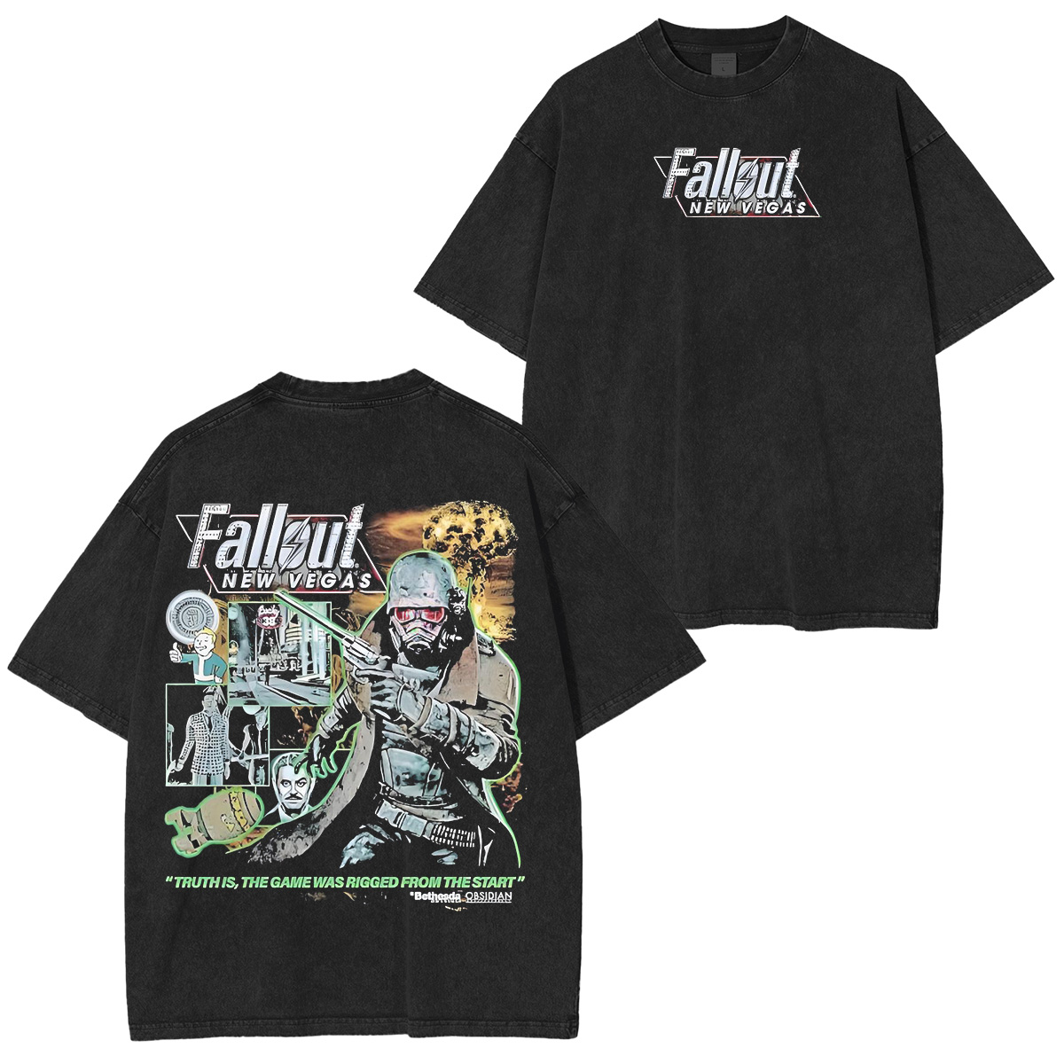 Fallout 3 Double Retro Washed T-Shirt