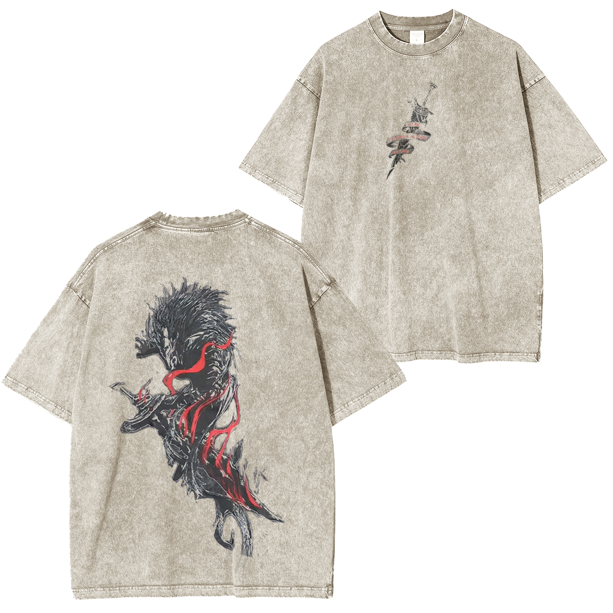 Elden Ring The dragon warrio Vintage Washed Unisex T-Shirt