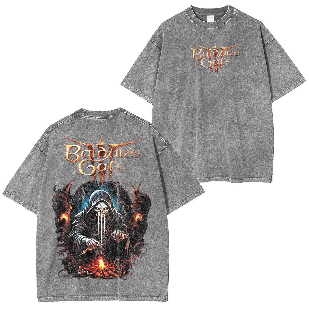Baldur's Gate 3 Vintage Unisex Washed T-Shirt