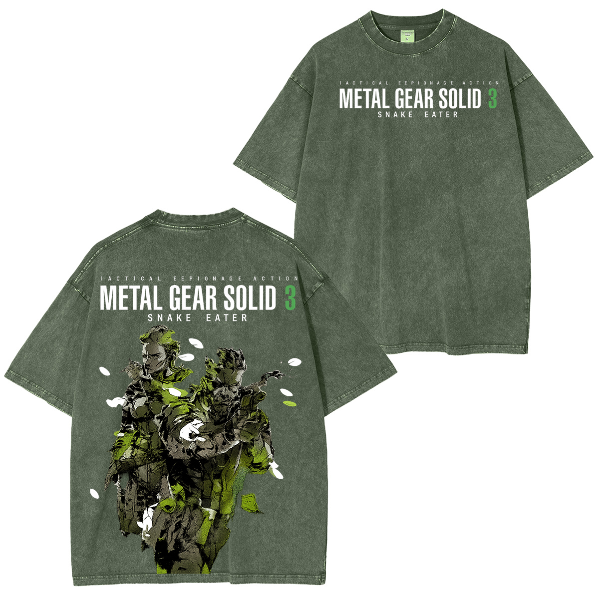 Metal Gear Solid 3 Vintage Unisex Washed T-Shirt