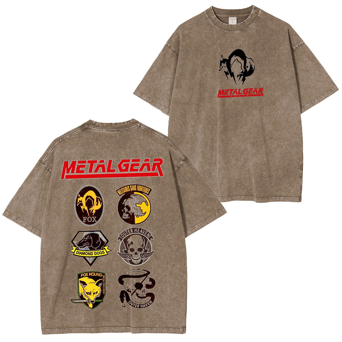 Metal Gear Solid Vintage Unisex Washed T-Shirt