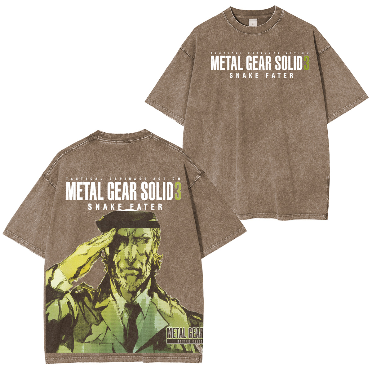 METAL GEAR SOLID 3 Vintage Unisex Washed T-Shirt