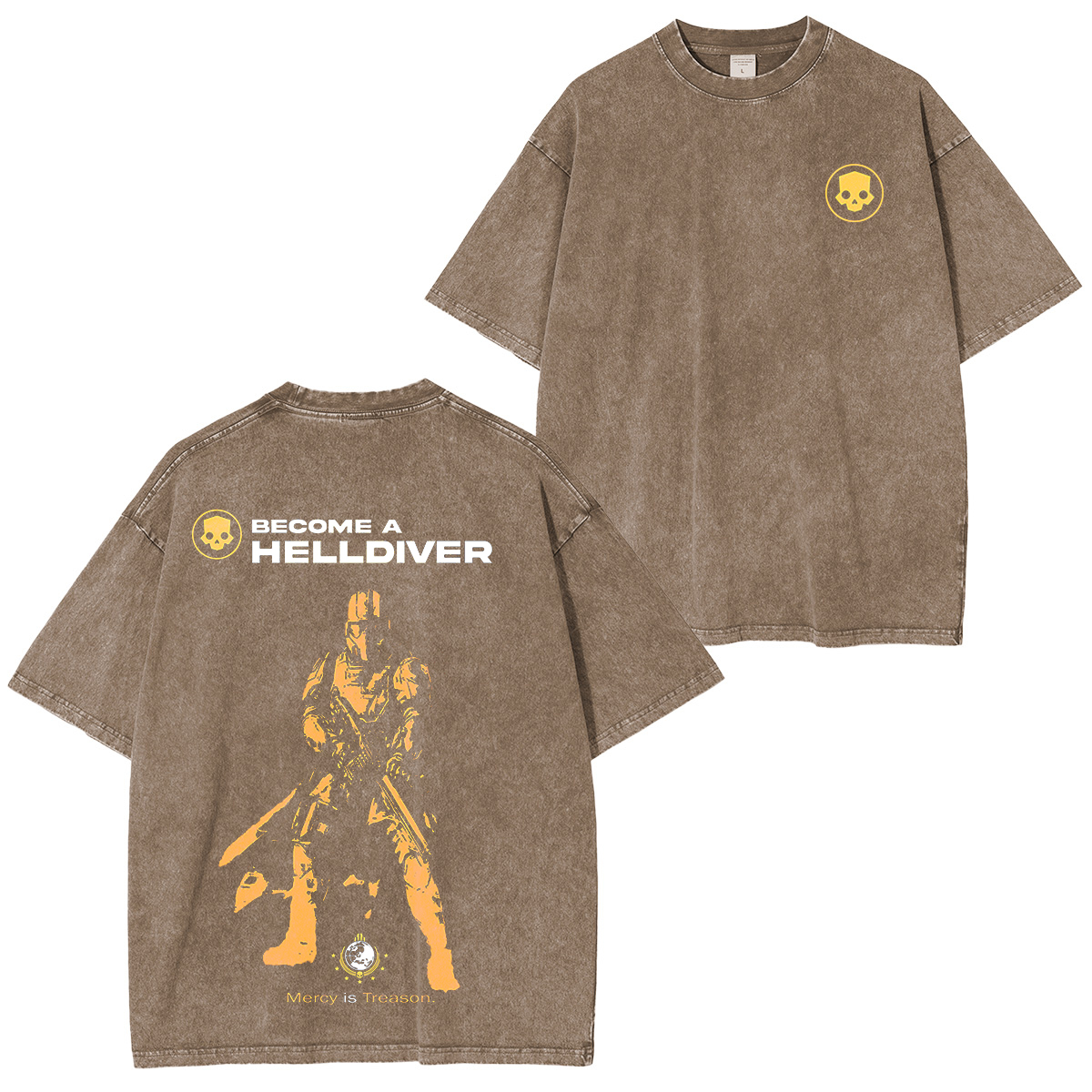 Become a Helldiver Vintage Unisex Washed T-Shirt