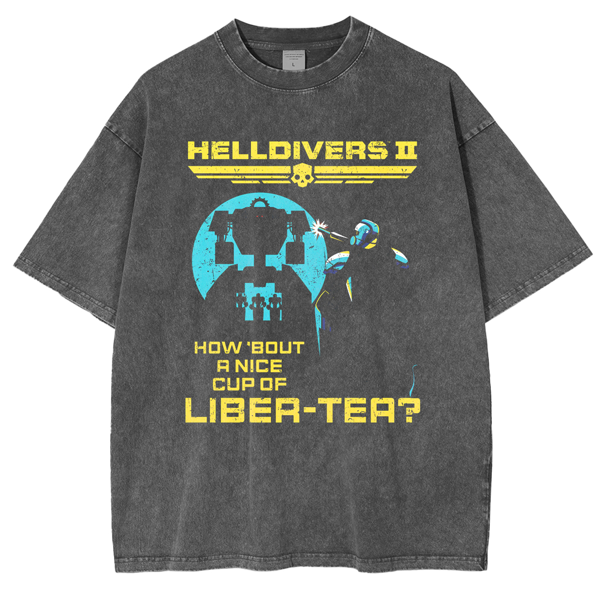 Helldivers 2 Vintage Unisex Washed T-Shirt