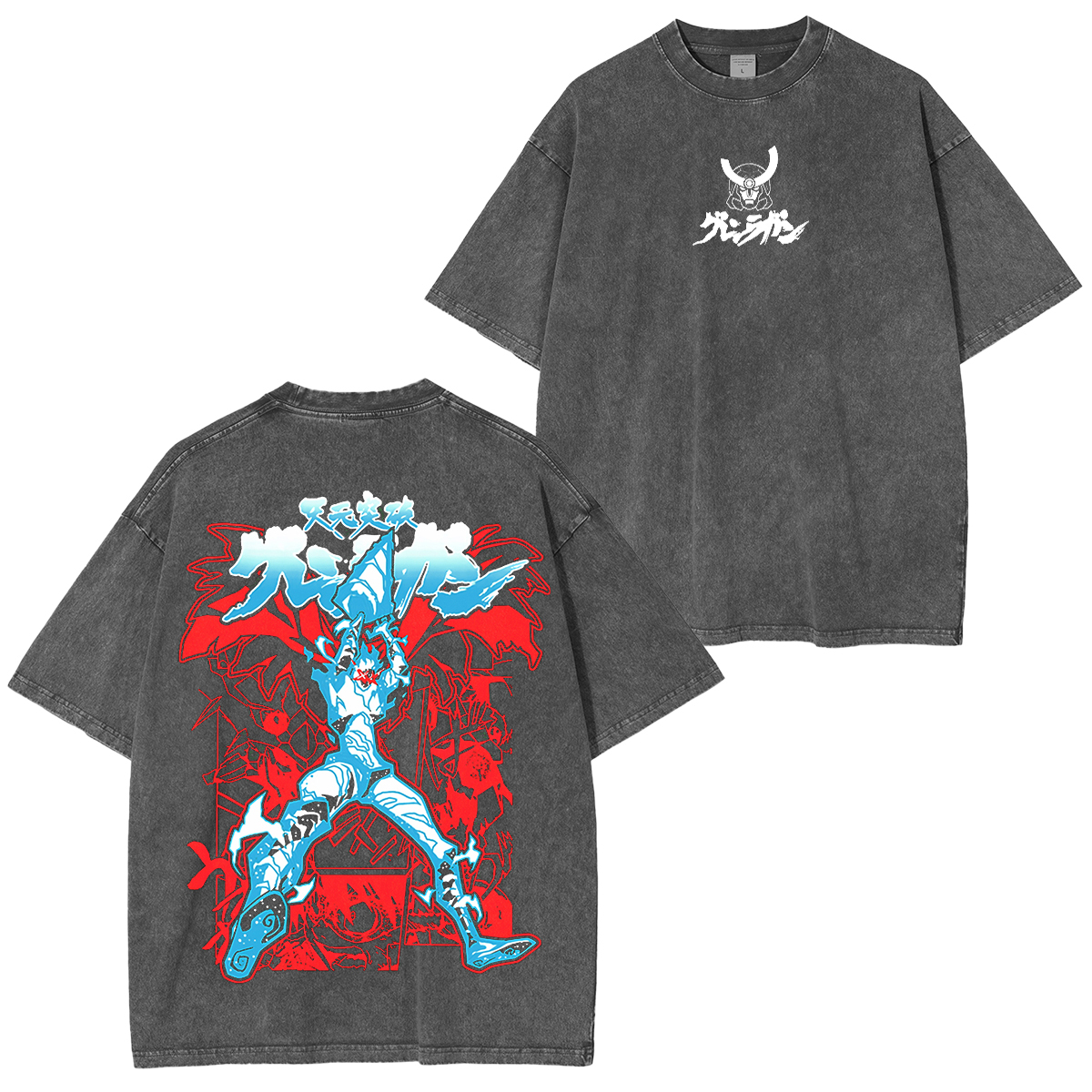Edition Gurren Lagann "Spiral Soul Protocol" Vintage Unisex Washed T-Shirt