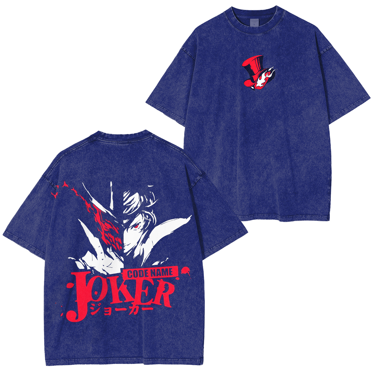 Joker persona 5  Vintage Unisex Washed T-Shirt