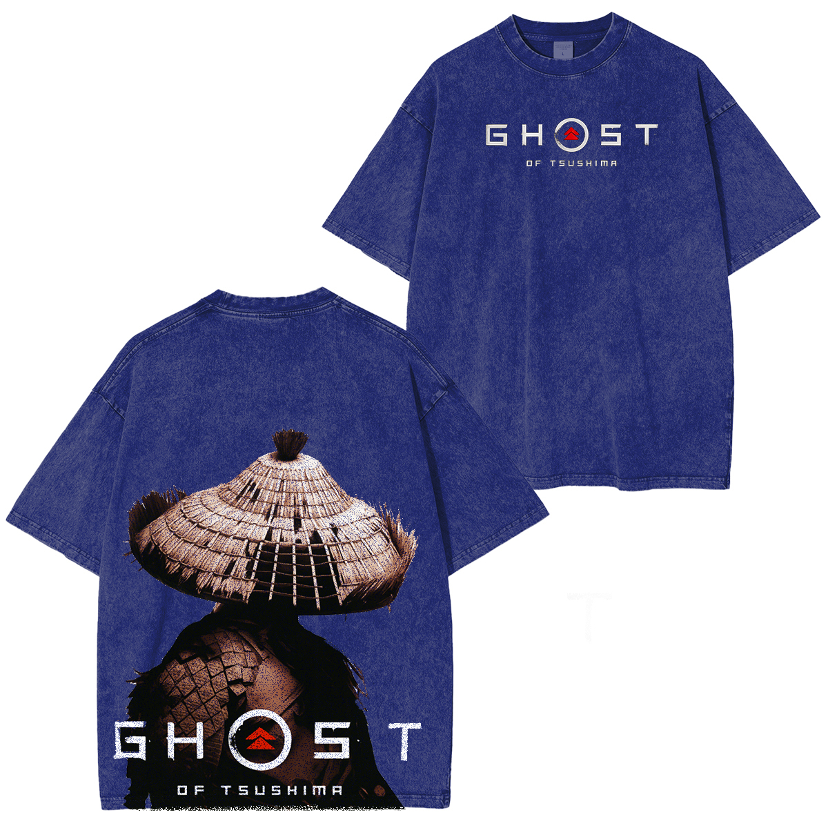 Ghost of Tsushima Katana Slash  Quiet But Deadly Drip Vintage Washed Unisex T-Shirt