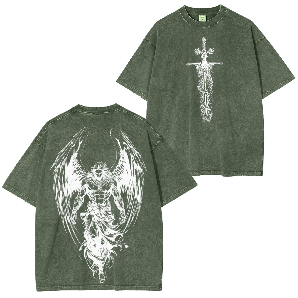 Archangelmichael Jesus War Vintage Washed Unisex T-Shirt
