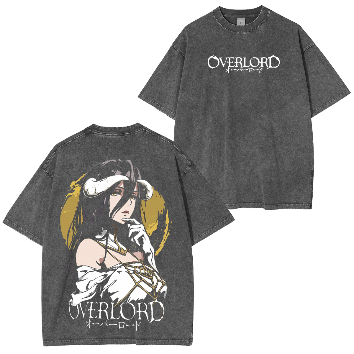 OVERLORD Albedo X Ainz Washed T-shirt/Crewneck/Hoodie
